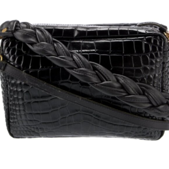 Clare V. Embossed Leather Shoulder Bag - Picture 4 of 5